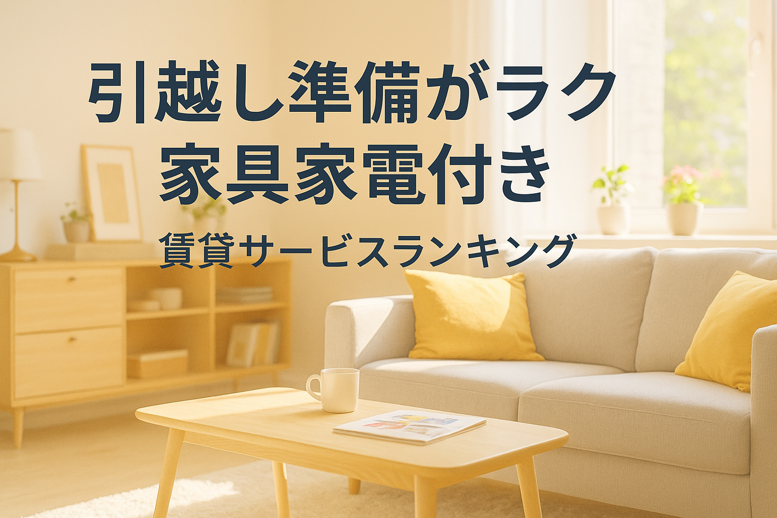 引越し準備がラク（家具家電付き）で選ぶ賃貸サービスランキング